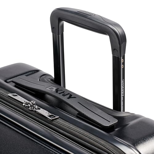 DKNY On the Go 25" Hardshell Lightweight Expandable Checked Luggage with Spinner Wheels,Black - color: Black, size: 25" Checked Luggage