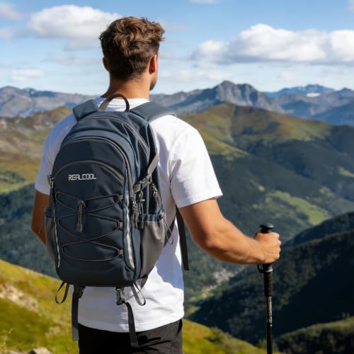 RealCool 30L Lightweight Hiking Backpack, Waterproof Daypack for Camping - color: Blue, size: 30L