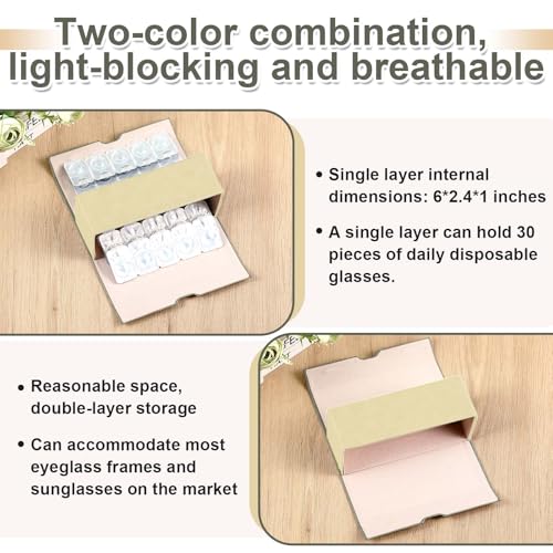 Flutesan 2 in 1 Daily Contact Lens and Glasses Organizer Case, Gray - color: Gray