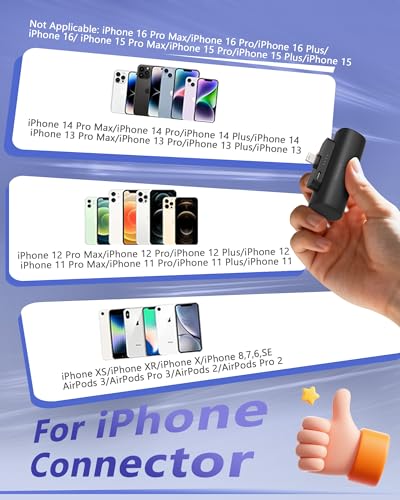 Miady 2-Pack Mini Portable Charger Built-in Connector Compact Battery Pack - color: White+White