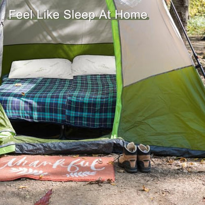 Camping Pillow for Sleeping,Shredded Memory Foam Travel Pillow - size: 1 pack (16.5x11.8in)