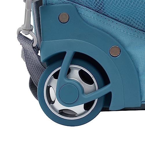 Travelers Club 18" Rolling Backpack with Shoulder Straps, Aqua - color: Aqua, size: 18 Inch