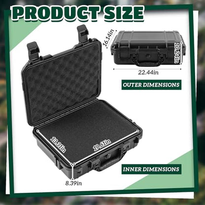 Relaxweex 22.4 x 16.1 x 10.2 Inch Hard Case, Grid Shell, Black - color: Black, size: 22.4 x 16.1 x 10.2 Inch, style: Grid Shell