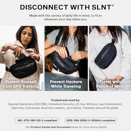 SLNT Essentials 패러데이 슬링 백 - 크로스바디 백, 블랙아웃, Slnt Essentials 패러데이 슬링 미디엄 - color: 블랙아웃, size: 미디엄