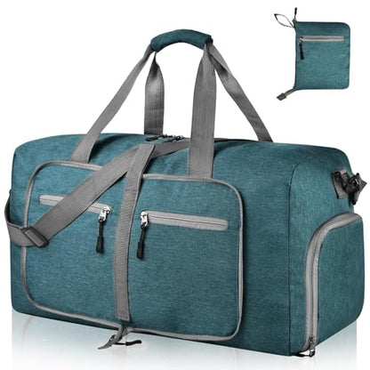 Dimayar 85L Foldable Duffle Bag, Travel & Weekender, Overnight, Gym - color: Green, size: 85L