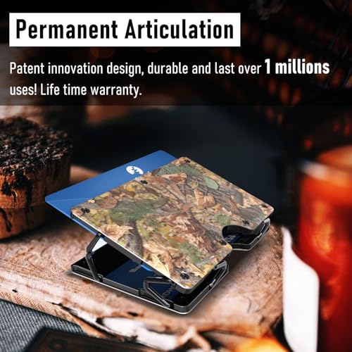 Lenvoten Upgraded Hinged Minimalist Wallet for Men, RFID Blocking Wallet - color: T5-Jungle Camo