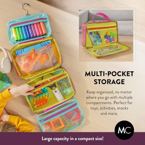 Kids Travel Organizer, Girls Bag With Hook, Toiletry and Makeup Bag, Small - color: CB Pink, size: Small