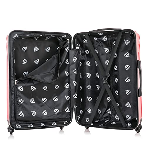InUSA VASTY 24-Inch Medium Hardside Spinner Luggage Lightweight Red - color: Red, size: 24 Inch