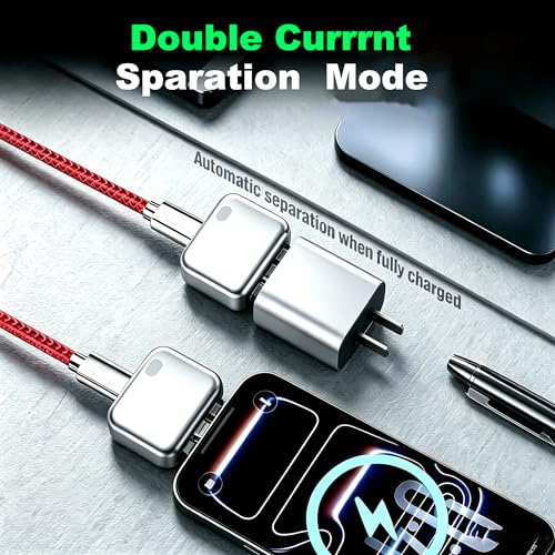 140W Smart Auto Stop Charging Adapter, USB-C Fast Charger with Physical Cut-Off, Automatic Power-Off Timer for Phone, Tablet & All USB Devices, Prevents Overcharging, Extends Battery Life