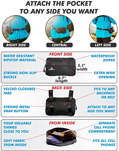 Backpack Daypack 10L, Phone Pocket, Suitable as Light Hydro Pack for Hiking, Running, MTB, Biking, Water Bladder NOT Included - color: Backpack - GRAY