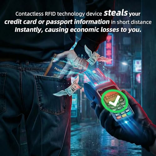 RFID Blocking Card, NFC Debit Credit Card Passport Protector, Entire Wallet Protection Blocker Set for Men & Women, Smart Slim Design Perfectly fits in Wallet and Purse (Blackorange, 10)