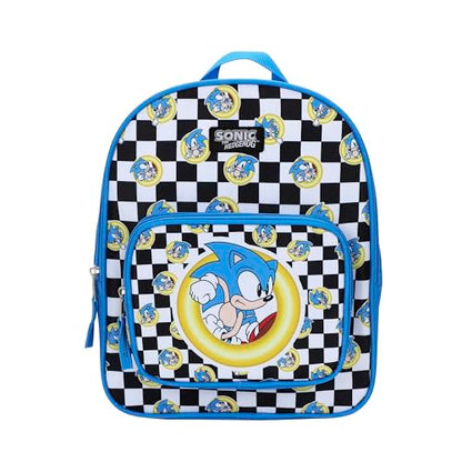 Bioworld Sonic the Hedgehog Kids' 3-Piece Travel Set With Luggage, Backpack, and Neck Pillow - color: Sonic the Hedgehog Blue