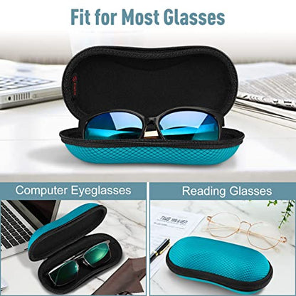 FINTIE Sunglasses Case, Hard EVA Shell Shockproof Sport Glasses Case - color: Legacy Teal