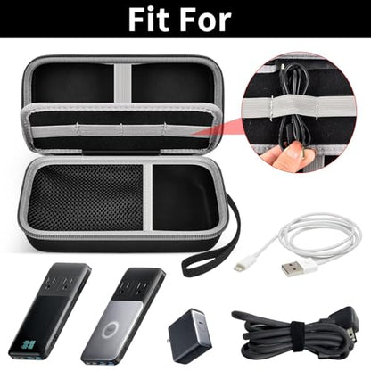 Comecase Travel Case for Anker 727/ Prime 6-in-1 USB C Charging Station - color: Black