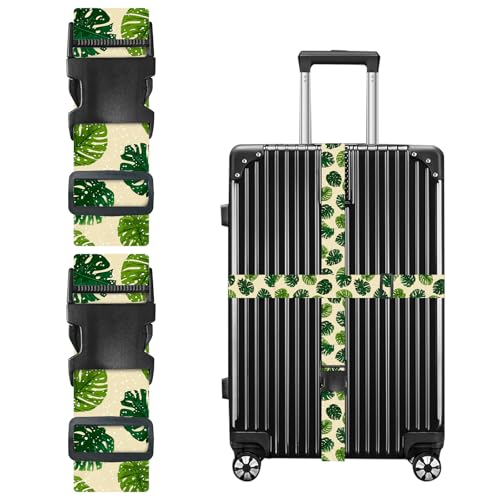 Nuxovilar Luggage Straps Set for Suitcase 1.96x71in Polyester - color: Mi07480, size: 1.96"x70.86"