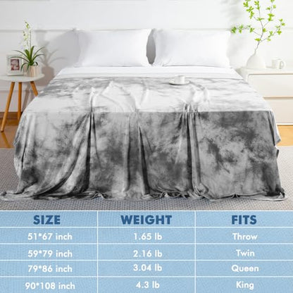 Marchpower Arc-Chill Cooling Blanket for Hot Sleepers Throw, Tie-Dye Gray - color: Tie-dye Gray, size: Throw 51" X 67"