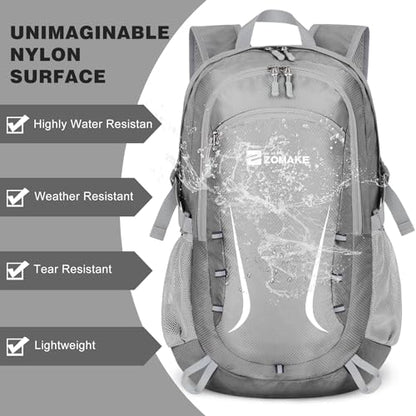 ZOMAKE Lightweight Packable Backpack 35L, Foldable Backpacks Water Resistant Collapsible Light Daypack for Hiking(Silver Grey) - color: Silver Grey B, size: 35L