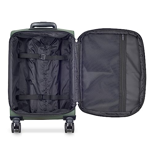 DELSEY PARIS Sky Lite Lightweight Luggage Sets – International Carry-On and Medium Check-In Included, Water-Resistant Polyester, Spinner Wheels, Spacious Interior, Green – Softside (19”/24”) - size: 2 Piece Set (19/24)