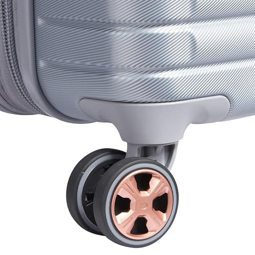 DELSEY PARIS Cruise 3.0, 24 Inch Checked-Medium Luggage, Platinum - color: Platinum, size: Checked-Medium 24 Inch
