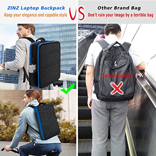 ZINZ Slim & Expandable Laptop Backpack 13-14 inch,B01BL01 - color: B01bl01, size: 13"-14"