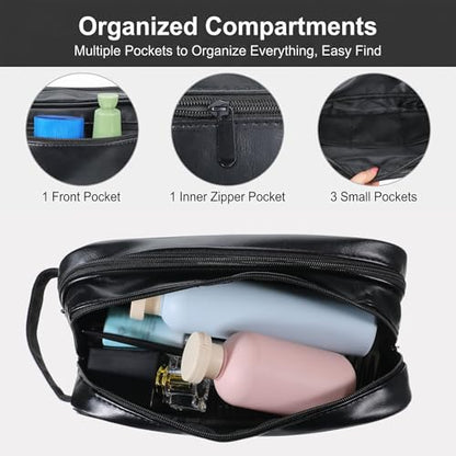 2 Pcs Travel Toiletry Bag for Men and Women