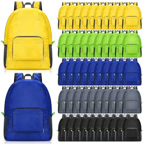 Eccliy Backpacks Bulk 17 Inch Lightweight Foldable Travel,5 Classic Color - color: Classic Color