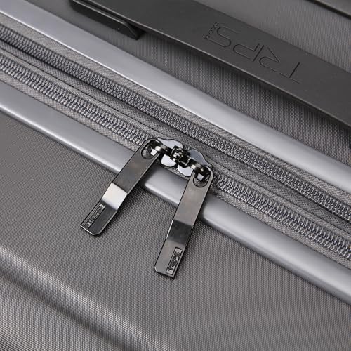 TRIPS AXIS 28-Inch Lightweight Durable Hardside 8-Wheel Spinner Checked Suitcase Size Luggage, Asphalt - color: Asphalt, size: LARGE CHECKED