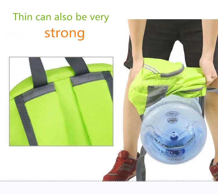 Geboldil Men's and women's lightweight foldable hiking travel backpack, waterproof camping backpack - color: Orange