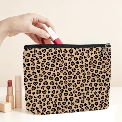 Classic Leopard Print Makeup Bag Cosmetic Bag, Makeup Organizer for Women - color: Leopard Print 572