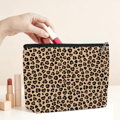 Classic Leopard Print Makeup Bag Cosmetic Bag, Makeup Organizer for Women - color: Leopard Print 572