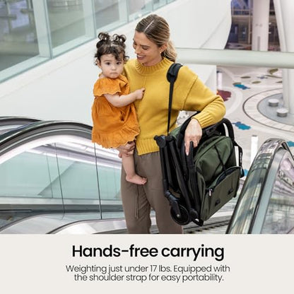Mompush Velo Lightweight Travel Stroller Car Seat Adapter Included - color: Chalk Beige, size: Stroller+Car Seat Adapter
