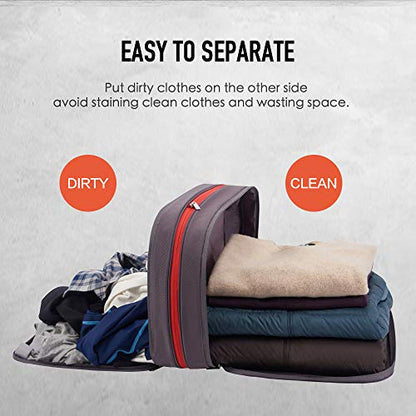 Bee Nesting 26L Compression Packing Cube Extra Large Travel Organizer - color: Gray Red, size: 26L