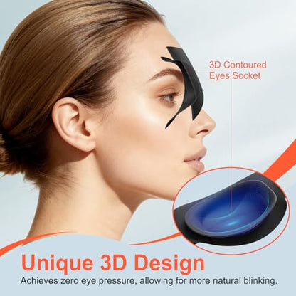 TSYL Travel Sleep Mask: Ultra Lightweight 3D Contoured Sleep Eye Mask