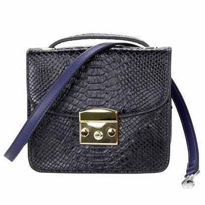Allzedream Leather Purse Strap Replacement Crossbody Handbag Long Adjustable (Blue, Silver Hardware) - color: Blue, Silver Hardware