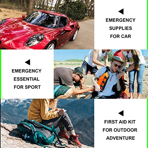 First Aid Kit 300PCS Car Home Camping Essentials Green 1st Aid - color: Green-300pcs