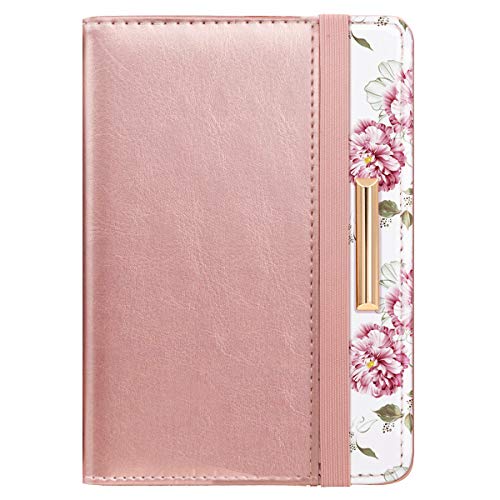 Coco Rossi Passport Holder for Travel Women Slim RFID Passport Cover Wallet - color: Rose Pink
