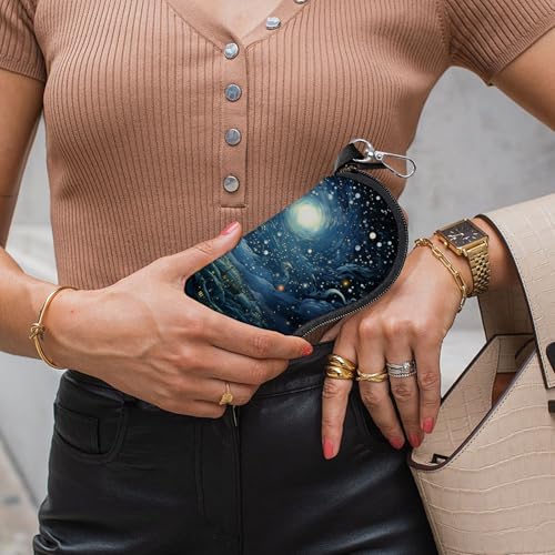 Glasses Case Eyeglass Sunglasses Zipper Soft Neoprene Ultra Light Pouch Metal Belt Clip Aesthetic Women Men - color: E13-blue Sky