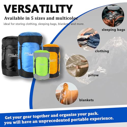 Frelaxy Compression Sack, 40% More Space! Sleeping Bag Stuff Sack - color: Blue, size: XX-Large