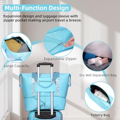 LARVENDER Carry on Luggage Sets 3 Piece, 20inch Suitcase Set, Cotton Candy - color: Cotton Candy 20in, size: 3 Piece Set (20/DB/TB)