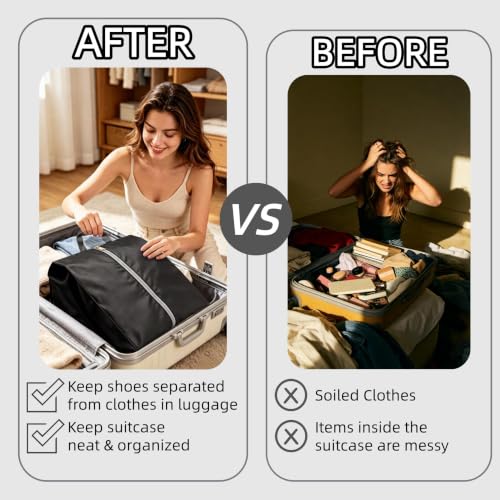 5pcs Shoe Bags for Travel, Large Shoe Bags for Storage