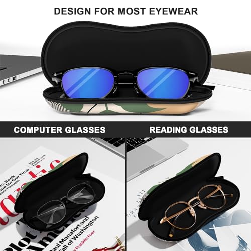 Sunglasses Soft Case, Ultra Light Portable Neoprene Zipper Glasses Case for Men Women - color: Modern Abstract Style