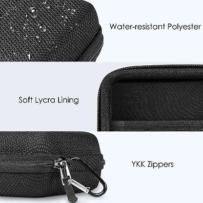 FINPAC Charger Case for MacBook, Small Electronic Organizer Pouch Bag - color: Hardshell Case/ Black