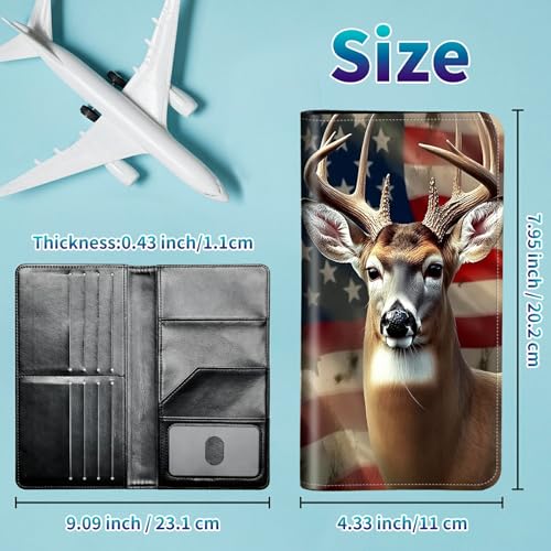 Family Passport Holder RFID,Flag Deers - color: Flag Deers