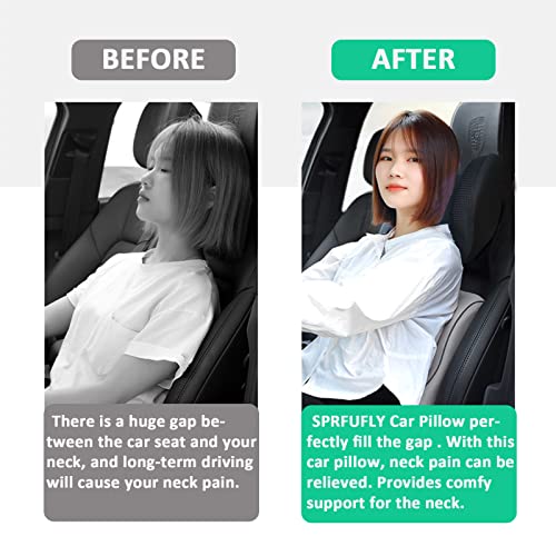 Super Soft Car Headrest Pillow, 100% Memory Foam Travel Car Neck Pillow - color: Pack of 1/Black/Super Soft