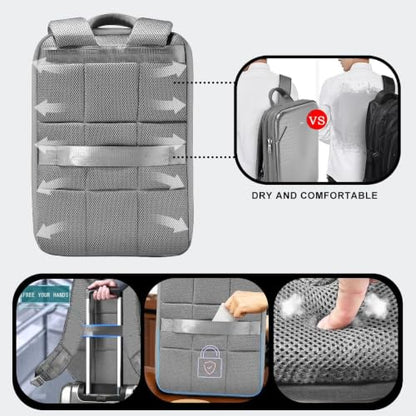 ZINZ Protective Laptop Backpack Expandable Daypack,G01Y01 - color: G01y01