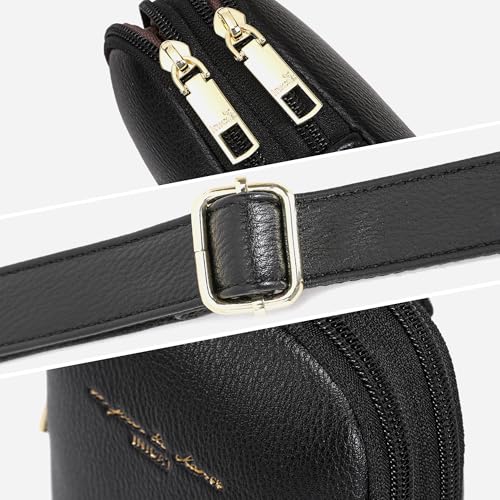 INICAT Small Crossbody Bags for Women, Mini Travel Sling Purse - color: Black Solid, size: Small