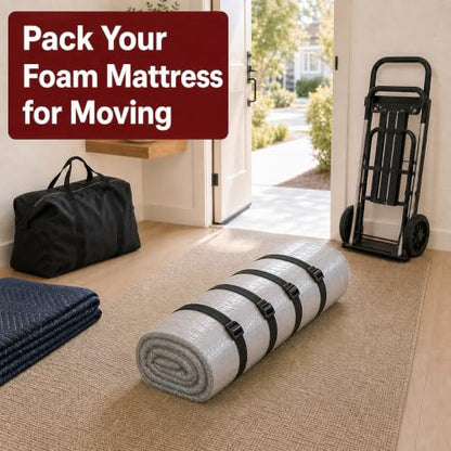 Mattress Vacuum Bag with Straps for Moving & Storage, King/Cal King - size: King/Cal-King