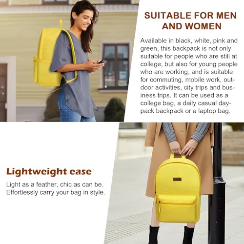 ABS+PC Carry on Luggage set with backpack 3 Pcs suitcace with Spinner wheels TSA Lock 20-In hardshell Lightweight Luggage set(Yellow) - color: Yellow