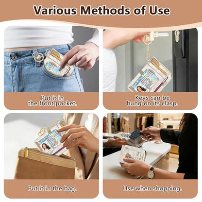 GIANCOMICS Slim Wallet Women, Credit Card Holder, Small Rfid Abstract Leaf - color: Abstract Leaf