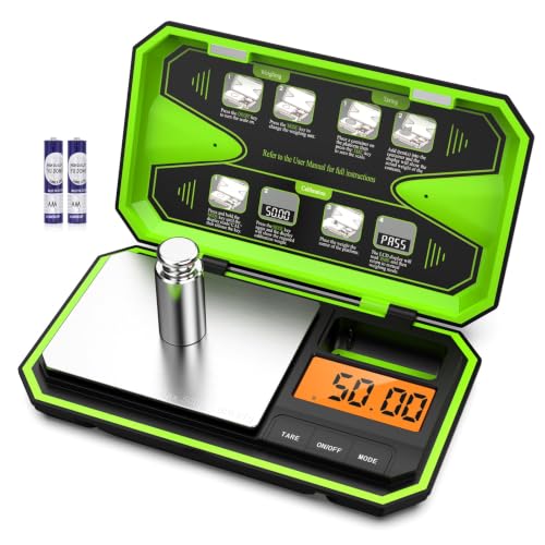 Digital Pocket Scale Jewelry Scale with LCD Display - size: 500g/0.01-Green